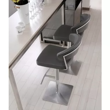 Maureen Barstool in Dark Gray- Lifestyle 1