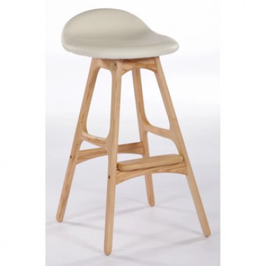 Aeon Sabine Counter Stool Cream White Leather- Set of 2