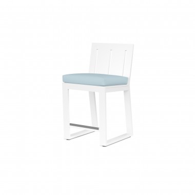 Newport Counter Stool in Canvas Skyline, No Welt - Front Side Angle