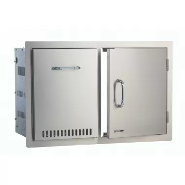 Bull BBQ 30" Door/Propane Drawer Combo - Angled View