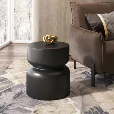 Busan Side Table Black - Lifestyle