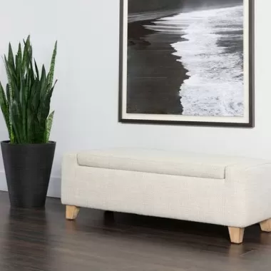 Sunpan Hartley Storage Bench in Natural - Moto Succo - Lifestyle
