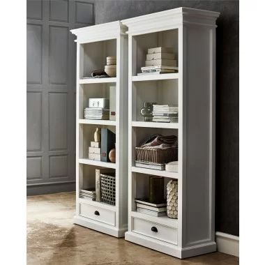Nova Solo Halifax Bookcase with 1 Drawer - Lifestyle  Angle
