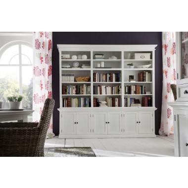 Nova Solo HALIFAX Triple Bay Hutch Bookcase - Lifestyle