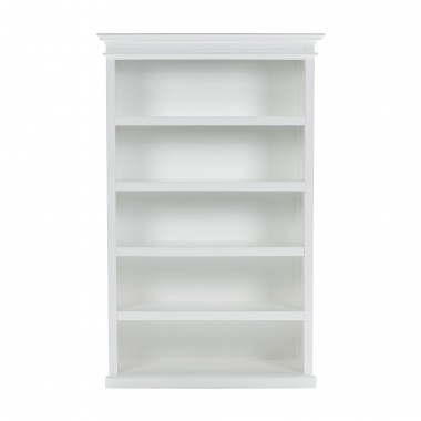 Nova Solo Halifax Bookcase, with 5 Small Shelves - Front Angle
