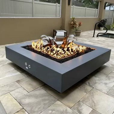 The Outdoor Plus Square Cabo 36" Fire Pit 