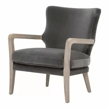 Essentials For Living Calvin Club Chair - Front Side Angle