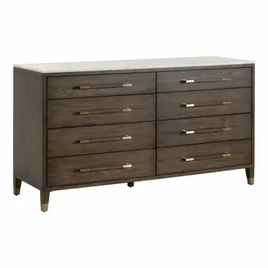 Essentials For Living Cambria 8-Drawer Double Dresser - Front Side Angle