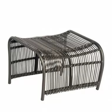 Woodard Cape Ottoman - Angled