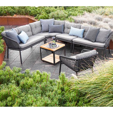 Cane-Line Ocean 2-Seater Sofa, Left Module full set view