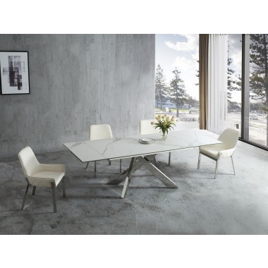 J&M Furniture Carrara Extension Dining Table