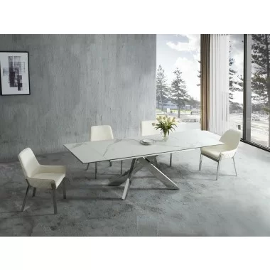 J&M Furniture Carrara Extension Dining Table