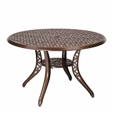 Woodard Casa Dining Umbrella Table - Angled