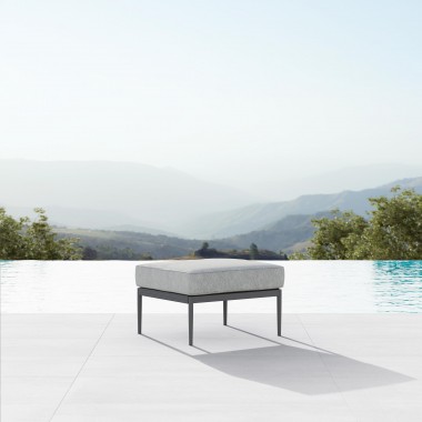 Azzurro Living Catalina Ottoman With Moon Cushion - Lifestyle