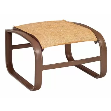 Woodard Cayman Isle Padded Sling Ottoman - Angled