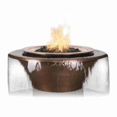 The Outdoor Plus 48" Cazo GFRC Fire & Water Bowl - 360° Spil