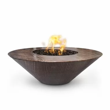 The Outdoor Plus Cazo 48" Round Copper Fire Pit - Match Lit 
