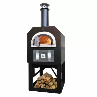 CBO-750 Hybrid Commercia/Residentiall Stand: (Pre-Assembled) Custom-Built Heavy-Duty Stand with Metal Insulating Hood and Gas Package - Copper -  Angled 