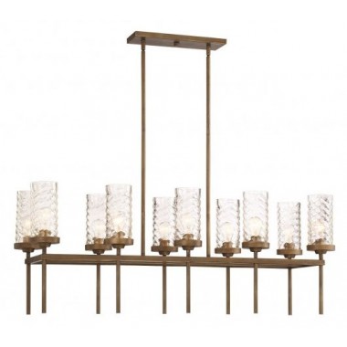 Triticus Chandelier -  Antique Brass