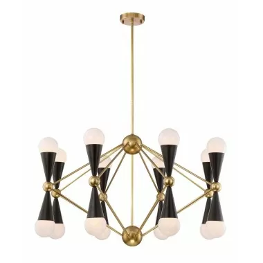ZEEV Lighting Crosby Collection Chandelier- Front Angle