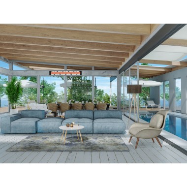 Infratech CD-Series Dual Element 304 Stainless Steel Patio Heater in 3000W / 4000W / 5000W / 6000W - Lifestyle