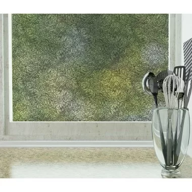 Odhams Press Sketchbook Frosted Non-Adhesive Decorative Window Film - Privacy Cling Film
