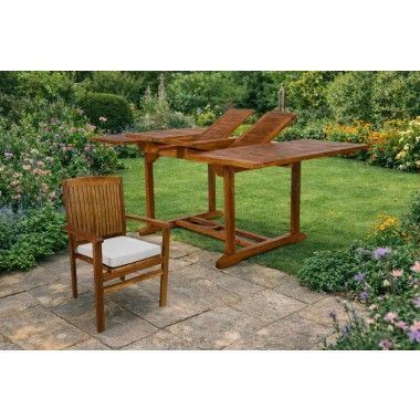 All Things Cedar 5-Piece Butterfly Stacking Chair Set 