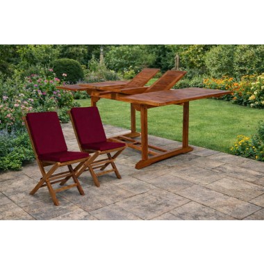 All Things Cedar 9-Piece Butterfly Folding Chair Set