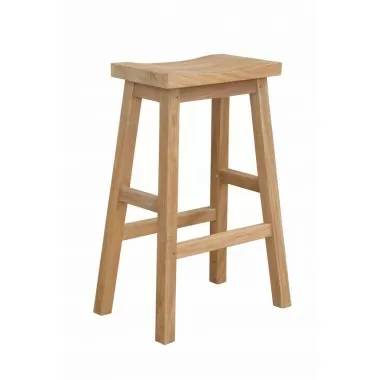 Anderson Teak Alpine Rectangular Counter Stool - Angled