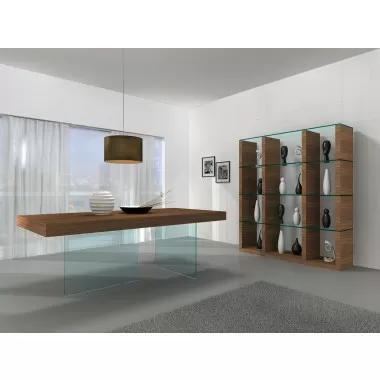 J&M Furniture Chestnut Modern Dining Table