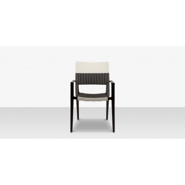 Source Furniture Chloe 23" Wicker Arm Dining Side Chair 4