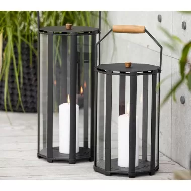 Cane-Line Lightlux Lantern W/Teak Handle Small Outdoor