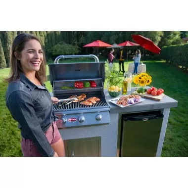 Bull BBQ 24" Steer Drop In Grill LP/NG - 3 Burner - Lifestyle
