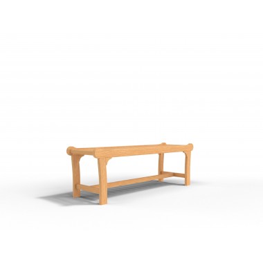 Hi Teak Furniture Parc 2 Person Teak Outdoor Bench - Angled