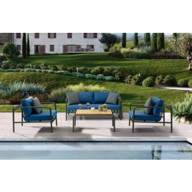 Whiteline Modern Living Andrea 4-Piece Outdoor Collection - Lifestyle
