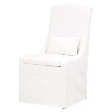 Colette Dining Chair - Livesmart Peyton Pearl - Angled View