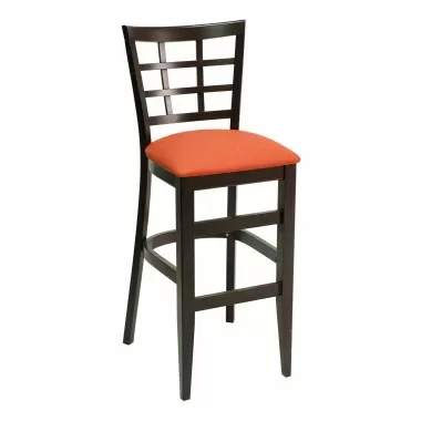 European 44.25" Beech Wood Barstool - Angled