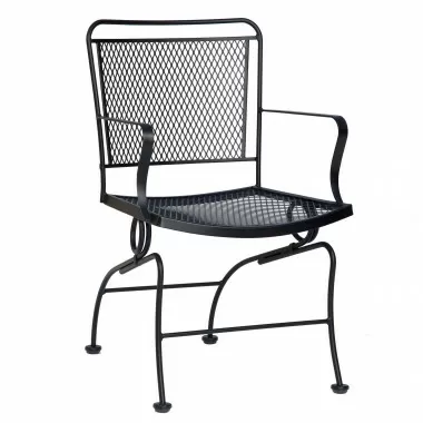 Woodard Constantine Coil Spring Dining Chair with Optional Cushion