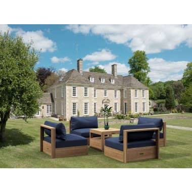 Anderson Teak Copacabana 5 pieces Modular Deep Seating Set