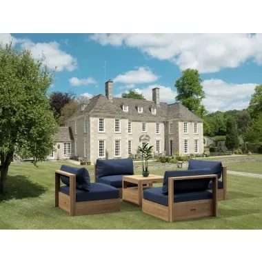 Anderson Teak Copacabana 5 pieces Modular Deep Seating Set 1