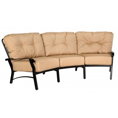 Woodard Cortland Cushion Crescent Sofa - Angled