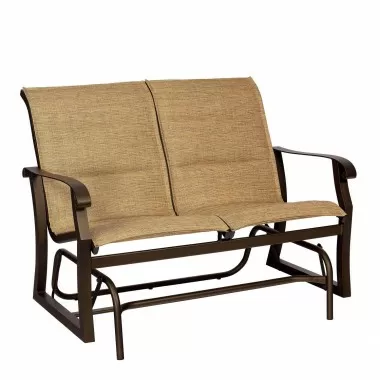 Woodard Cortland Padded Sling Gliding Love Seat