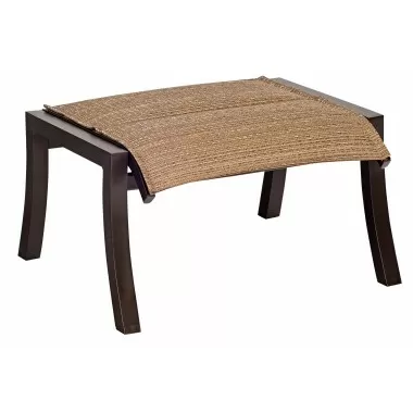 Woodard Cortland Padded Sling Ottoman - Angled