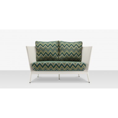 Source Outdoor Furniture Cosmo Aluminum Loveseat front