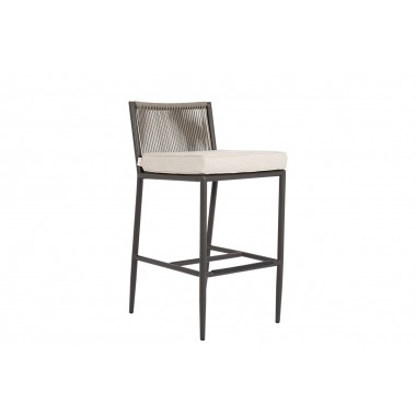 Pietra Barstool in Echo Ash, No Welt - Front Side Angle