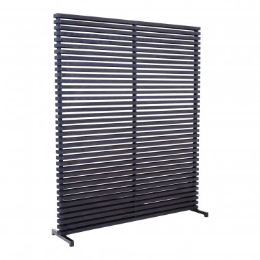 Moe's Home Collection Dallin Screen - Black - Front Side Angle