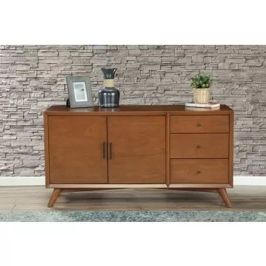 Alpine Furniture Flynn Sideboard in Acorn - Lifestyle 2