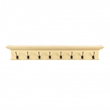 Nova Solo Halifax 8 Hook Coat Rack in Yellow - Front Angle
