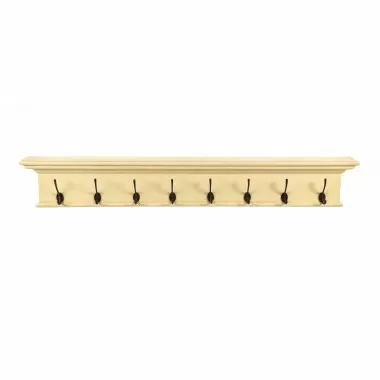 Nova Solo Halifax 8 Hook Coat Rack in Yellow - Front Angle