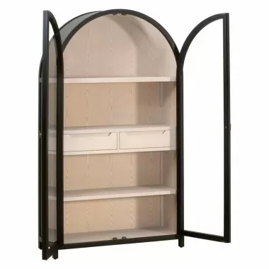 Essentials for Living Toulouse Display Cabinet - Front Side Opened Angle